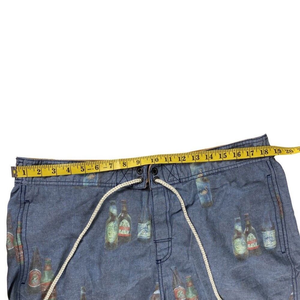 Tommy Bahama Relax Men's Size L Swim Trunks Blue Beer Print Casual Pool Beach - Picture 7 of 8